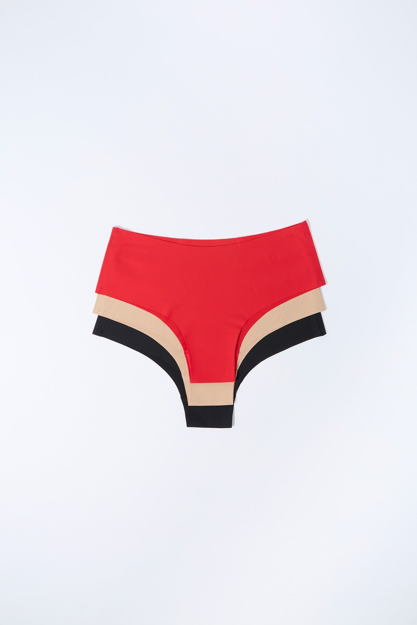 Red No Show Cheeky Panty (3 Pack) sold by Charlotte Russe product image thumbnail 2