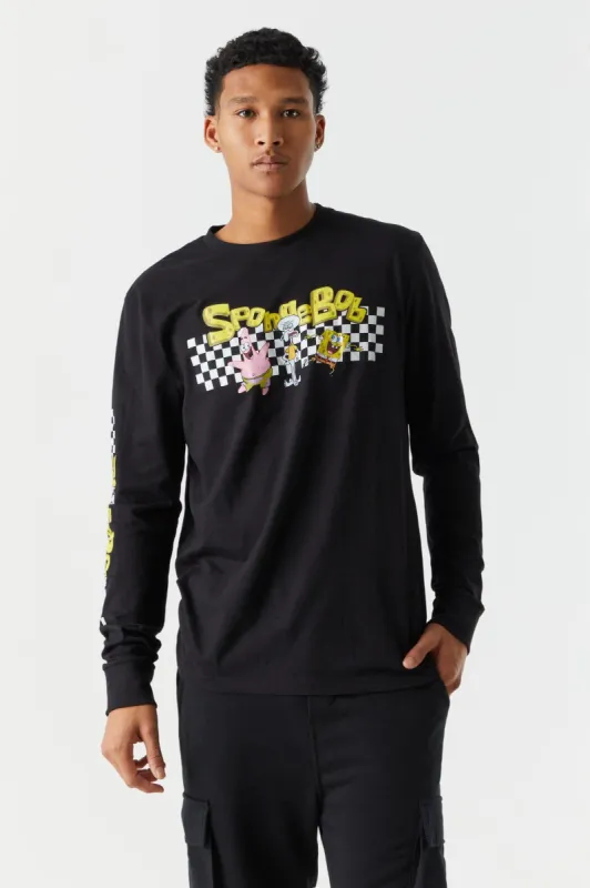 SpongeBob Graphic Long Sleeve Top sold by Charlotte Russe