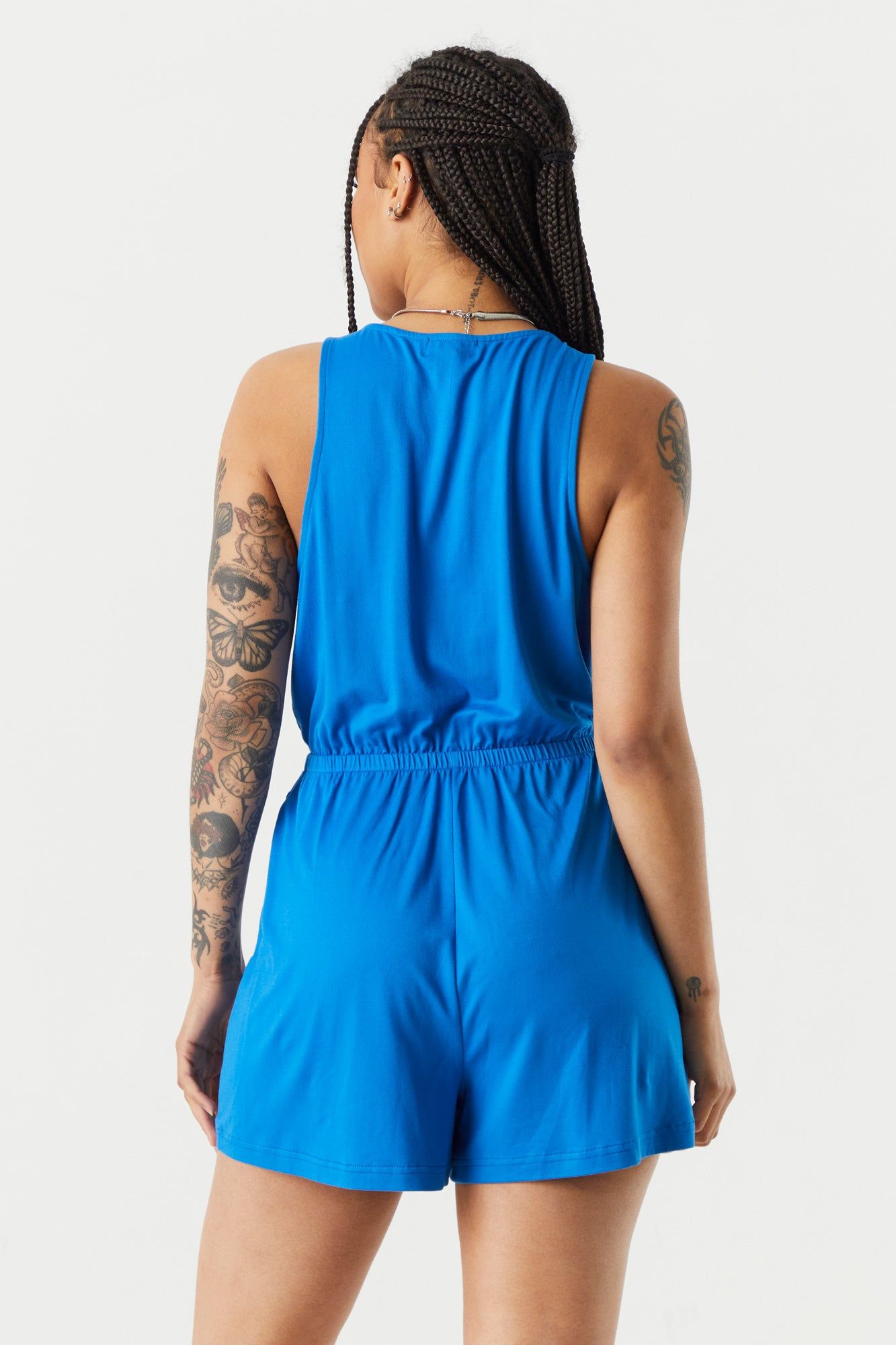 Surplice Elastic Waist Romper sold by Charlotte Russe product image thumbnail 8