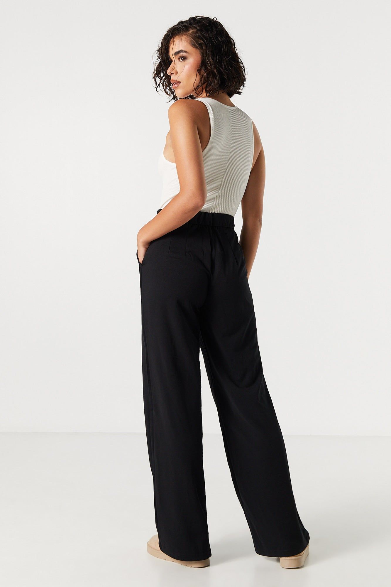 Crepe High Rise Dress Pant sold by Charlotte Russe product image thumbnail 3