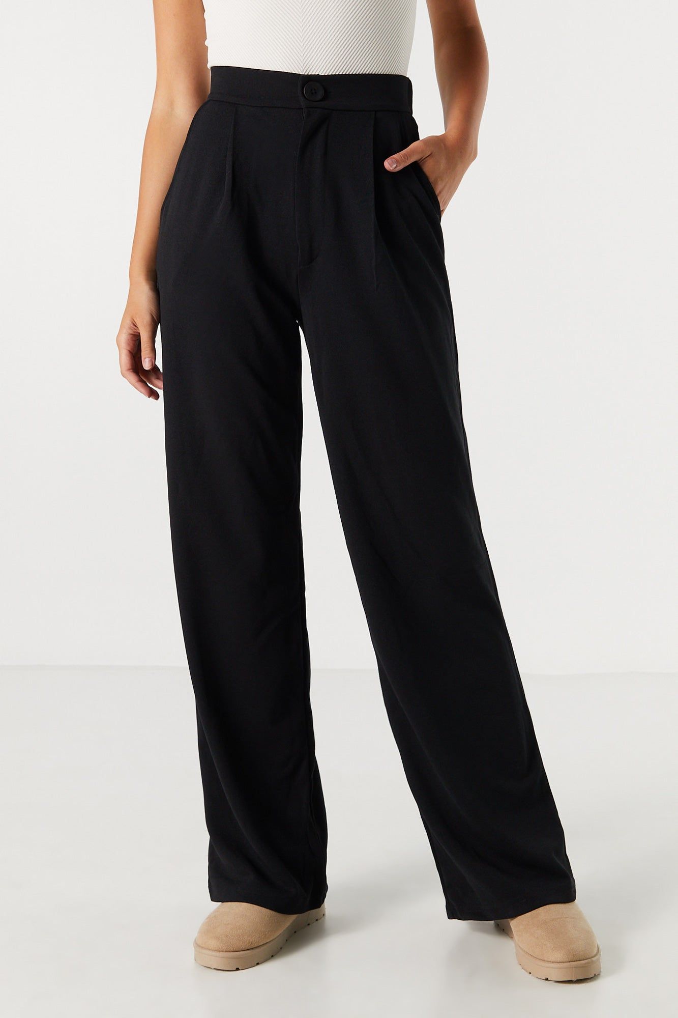 Crepe High Rise Dress Pant sold by Charlotte Russe product image thumbnail 2
