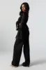 Linen Embroidered Smocked Palazzo Pant sold by Charlotte Russe
