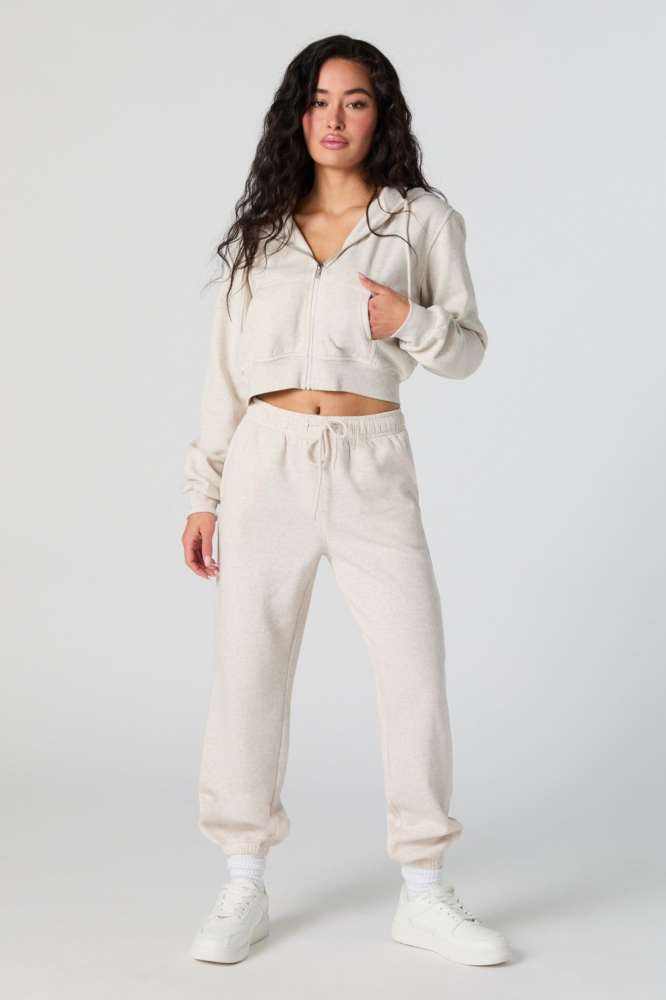 Everyday Drawstring Fleece Jogger sold by Charlotte Russe