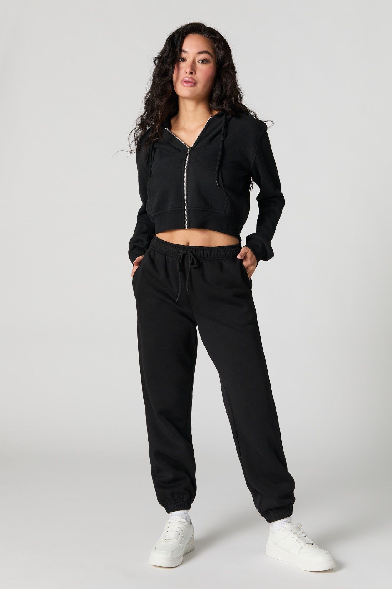 Everyday Drawstring Fleece Jogger sold by Charlotte Russe product image thumbnail 4