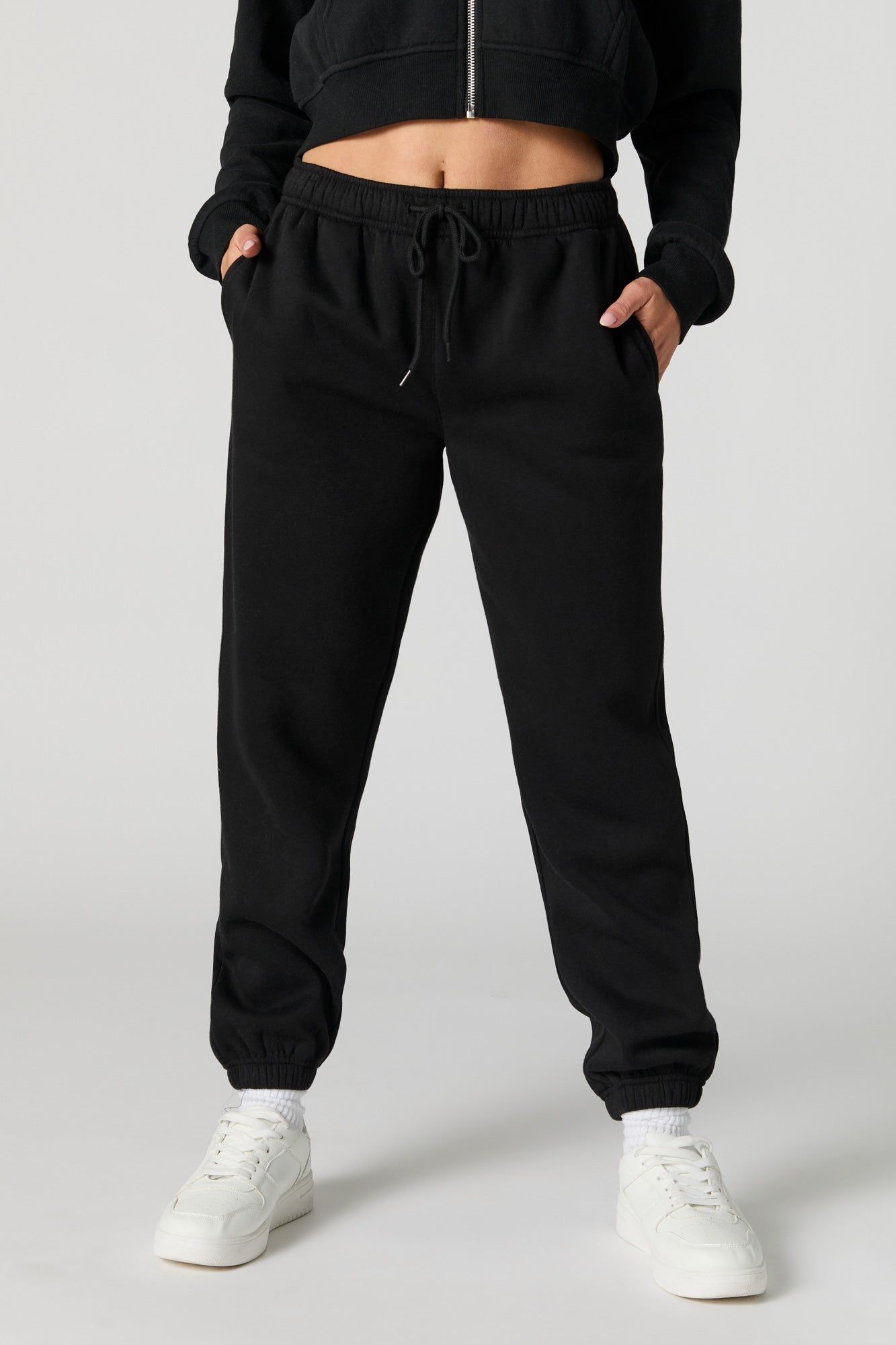 Everyday Drawstring Fleece Jogger sold by Charlotte Russe product image thumbnail 5