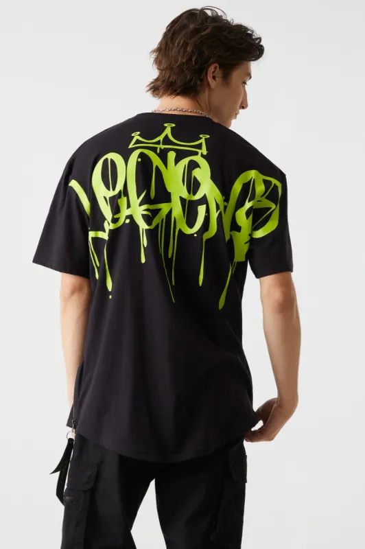 Legend Graphic Oversized Longline T-Shirt sold by Charlotte Russe