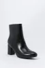 Faux-Leather Pointed Toe Heeled Bootie sold by Charlotte Russe