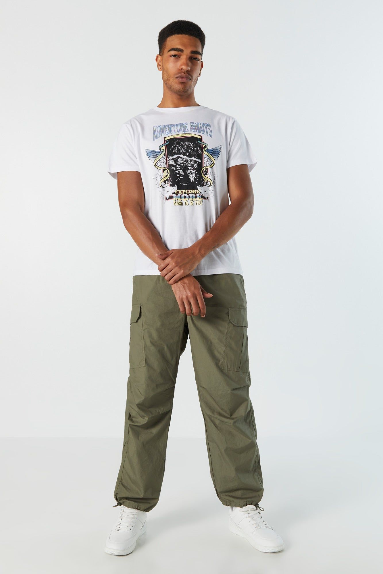 Adventure Awaits Graphic T-Shirt sold by Charlotte Russe product image thumbnail 4