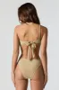 Sparkle One Shoulder Cut Out One Piece Swimsuit sold by Charlotte Russe