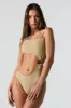 Sparkle One Shoulder Cut Out One Piece Swimsuit sold by Charlotte Russe
