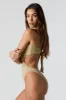 Sparkle One Shoulder Cut Out One Piece Swimsuit sold by Charlotte Russe