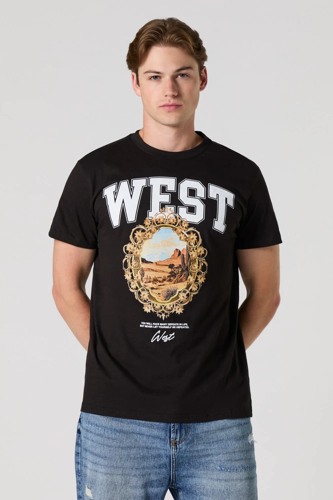West Graphic T-Shirt sold by Charlotte Russe