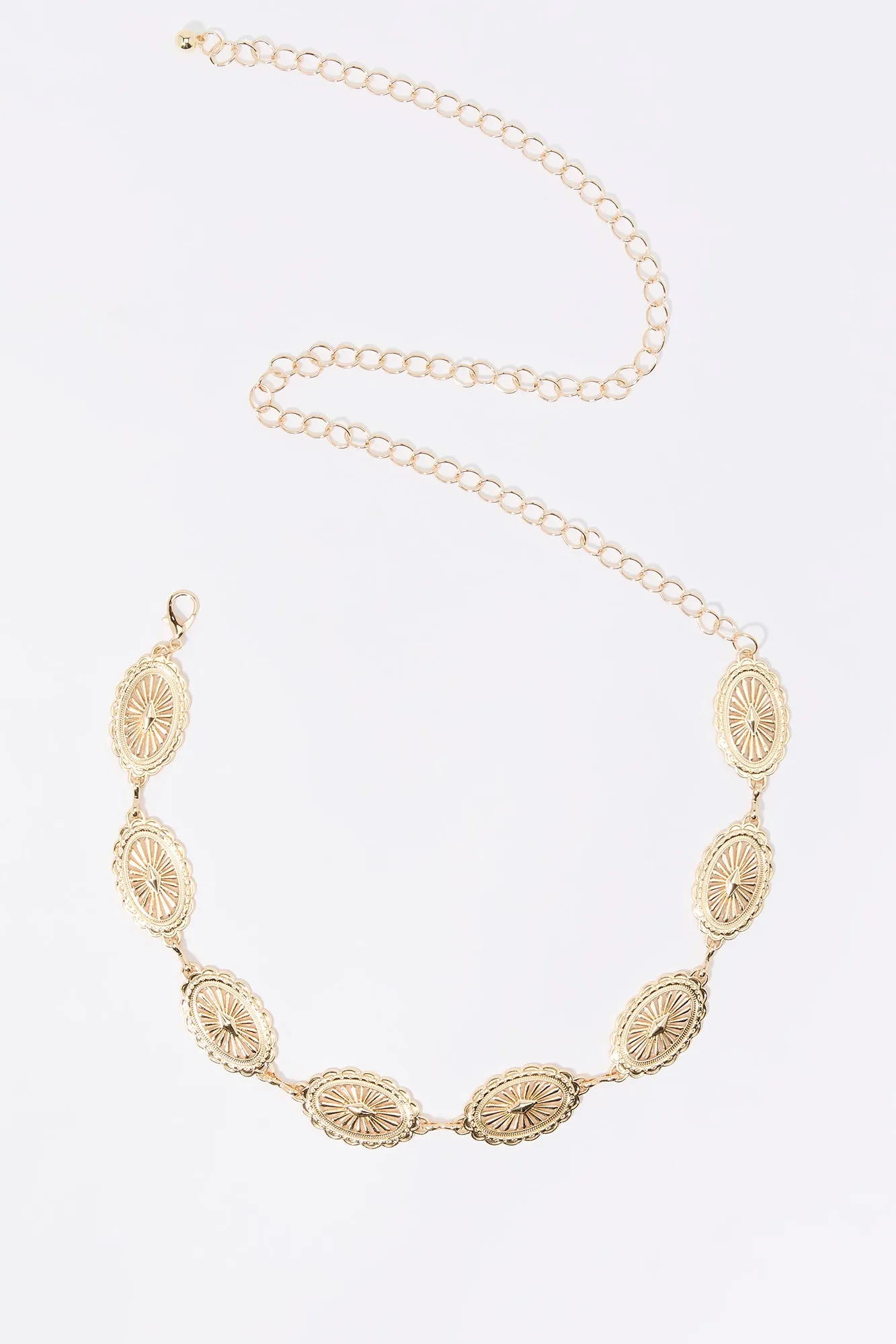 Western Oval Chain Belt sold by Charlotte Russe product image thumbnail 3