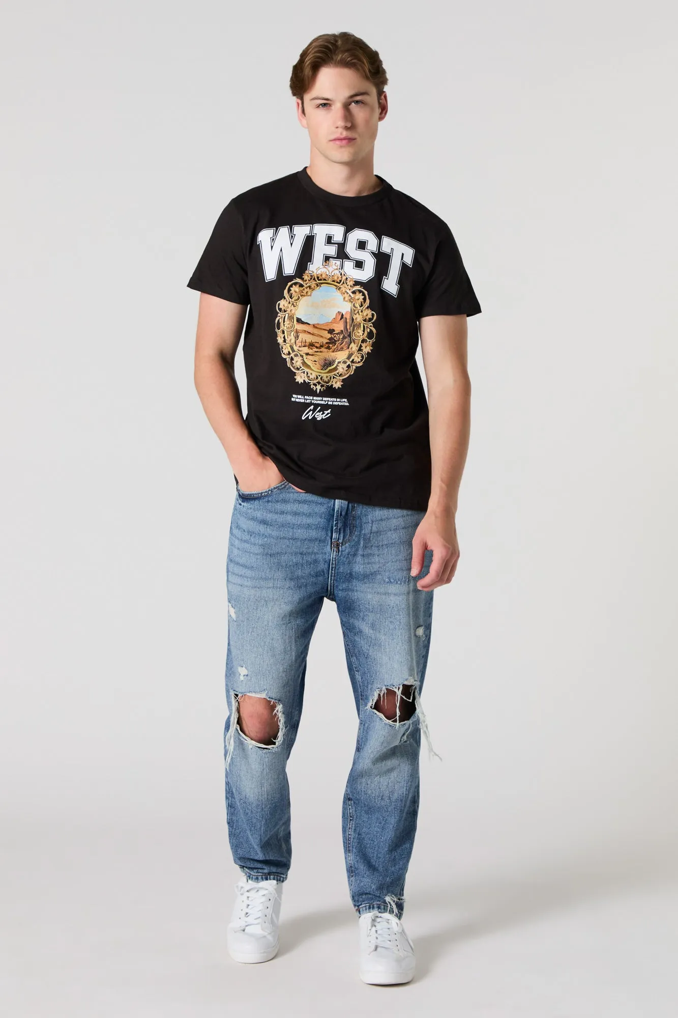 West Graphic T-Shirt sold by Charlotte Russe product image thumbnail 2