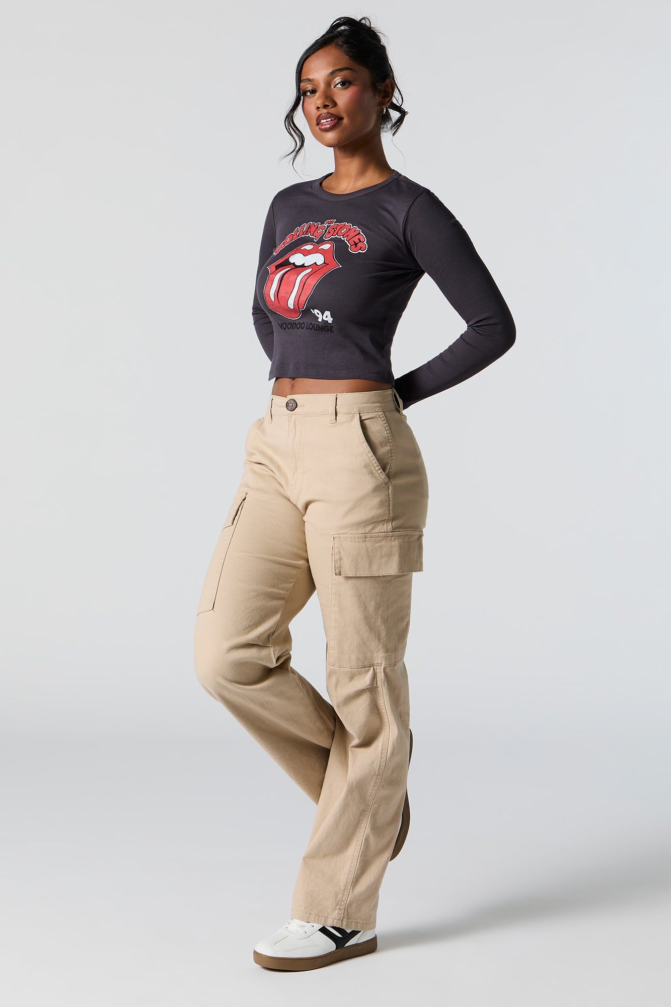 Rolling Stones Graphic Long Sleeve Top sold by Charlotte Russe product image thumbnail 3