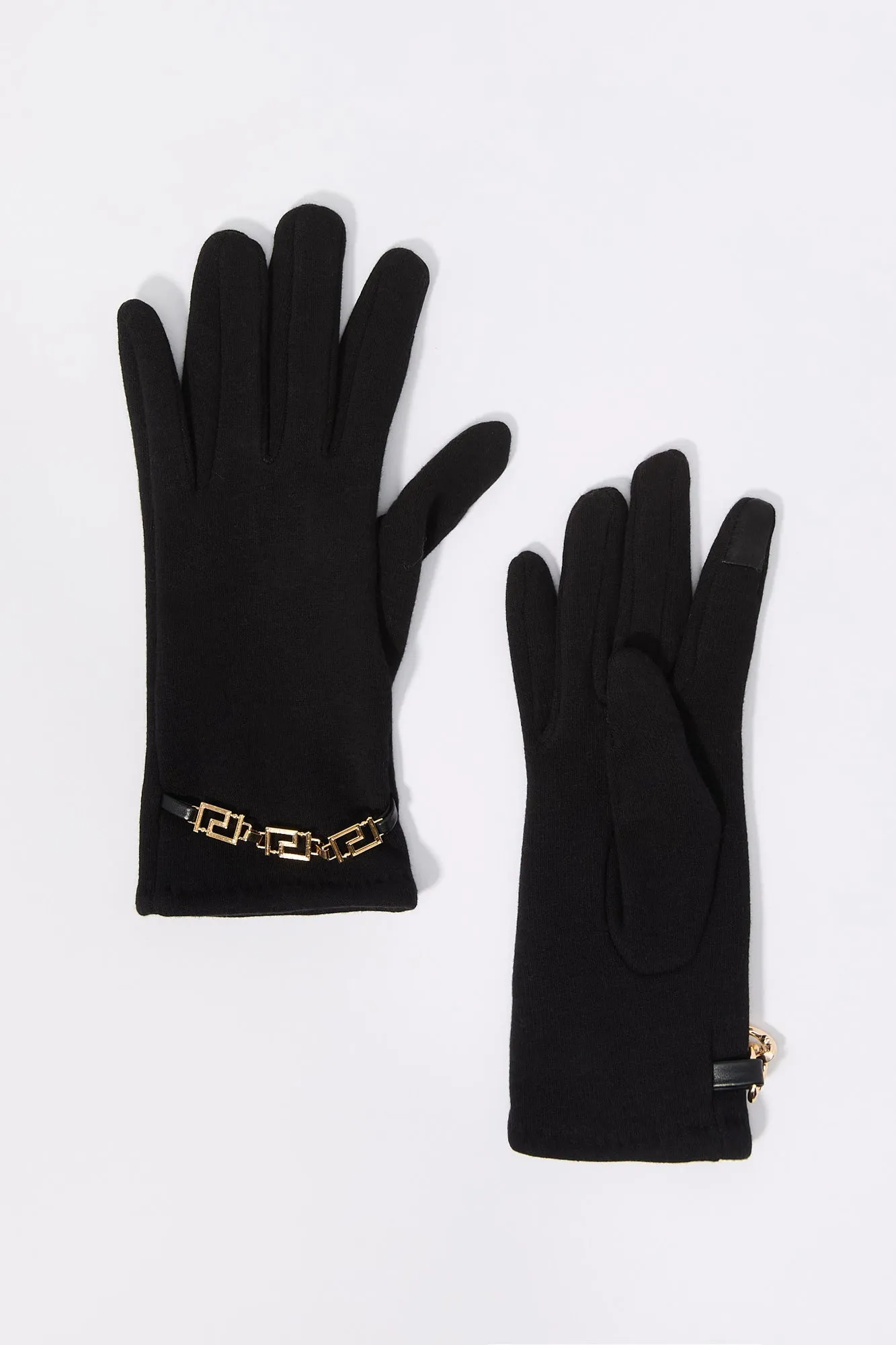 Status Chain Link Touch Screen Gloves sold by Charlotte Russe