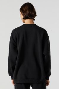 Chenille Embroidered New York Fleece Sweatshirt sold by Charlotte Russe