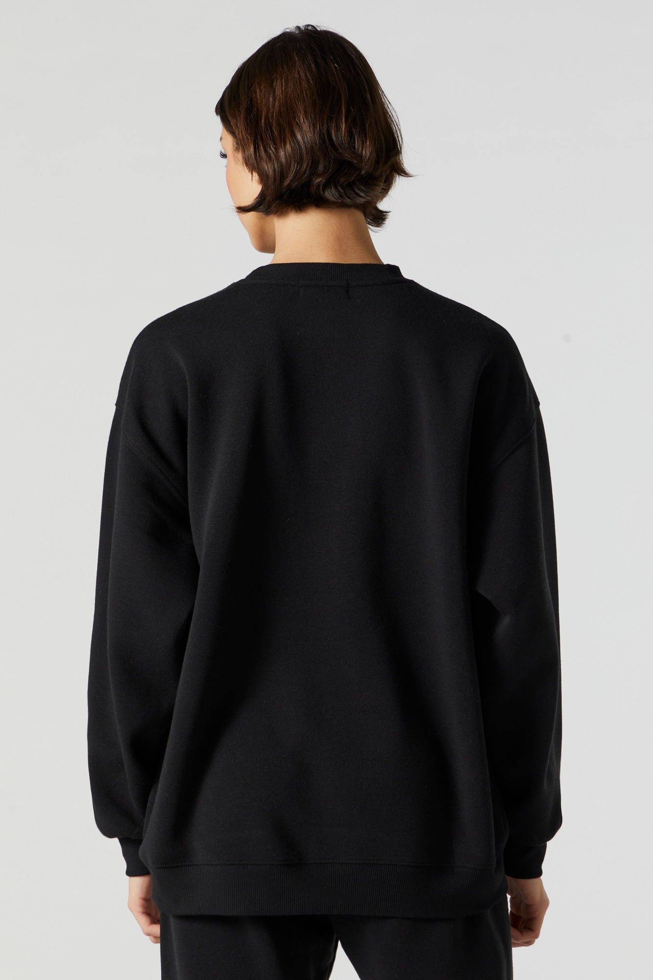 Chenille Embroidered New York Fleece Sweatshirt sold by Charlotte Russe product image thumbnail 2