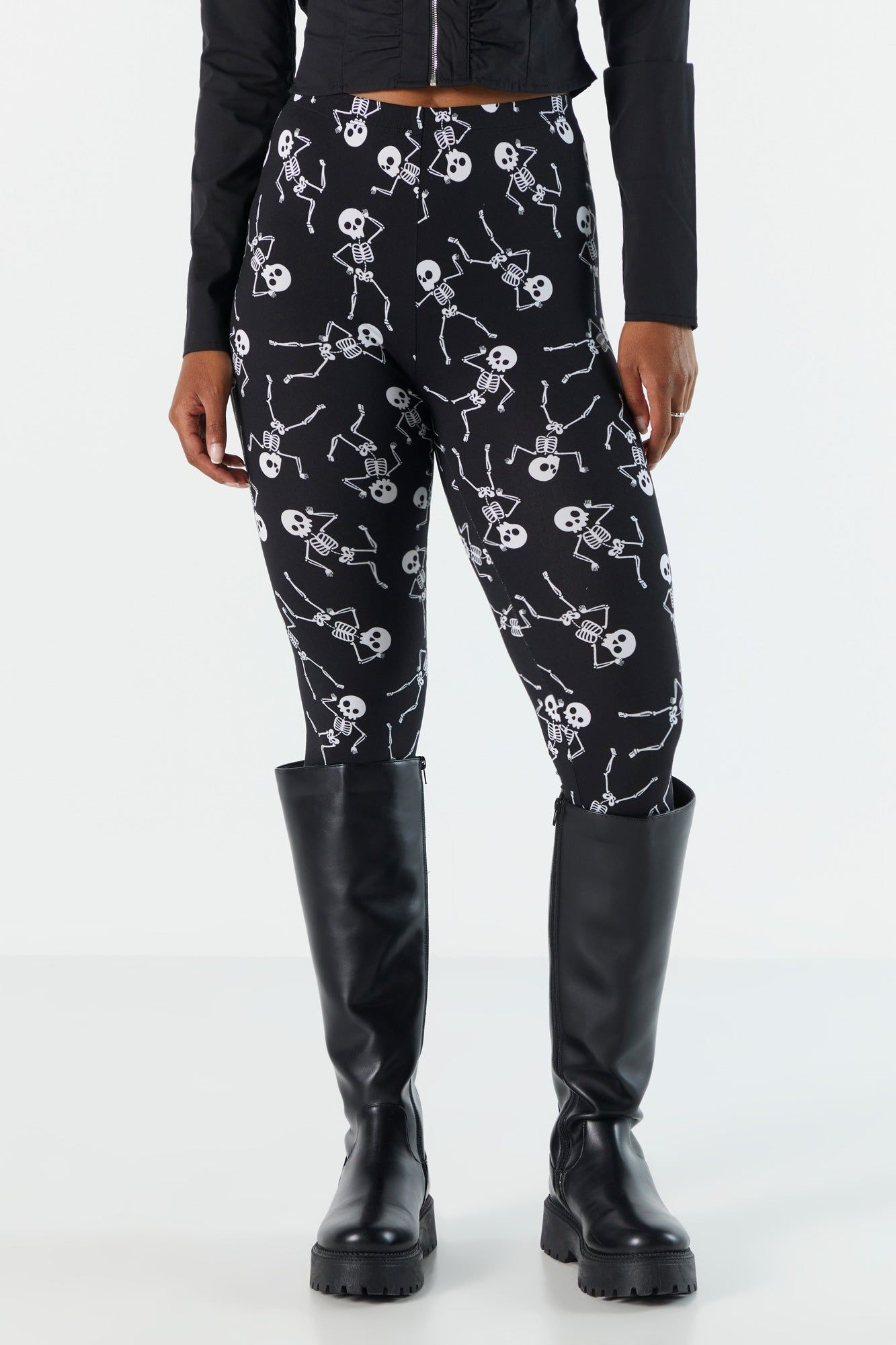 Skeleton Halloween Legging sold by Charlotte Russe product image thumbnail 5