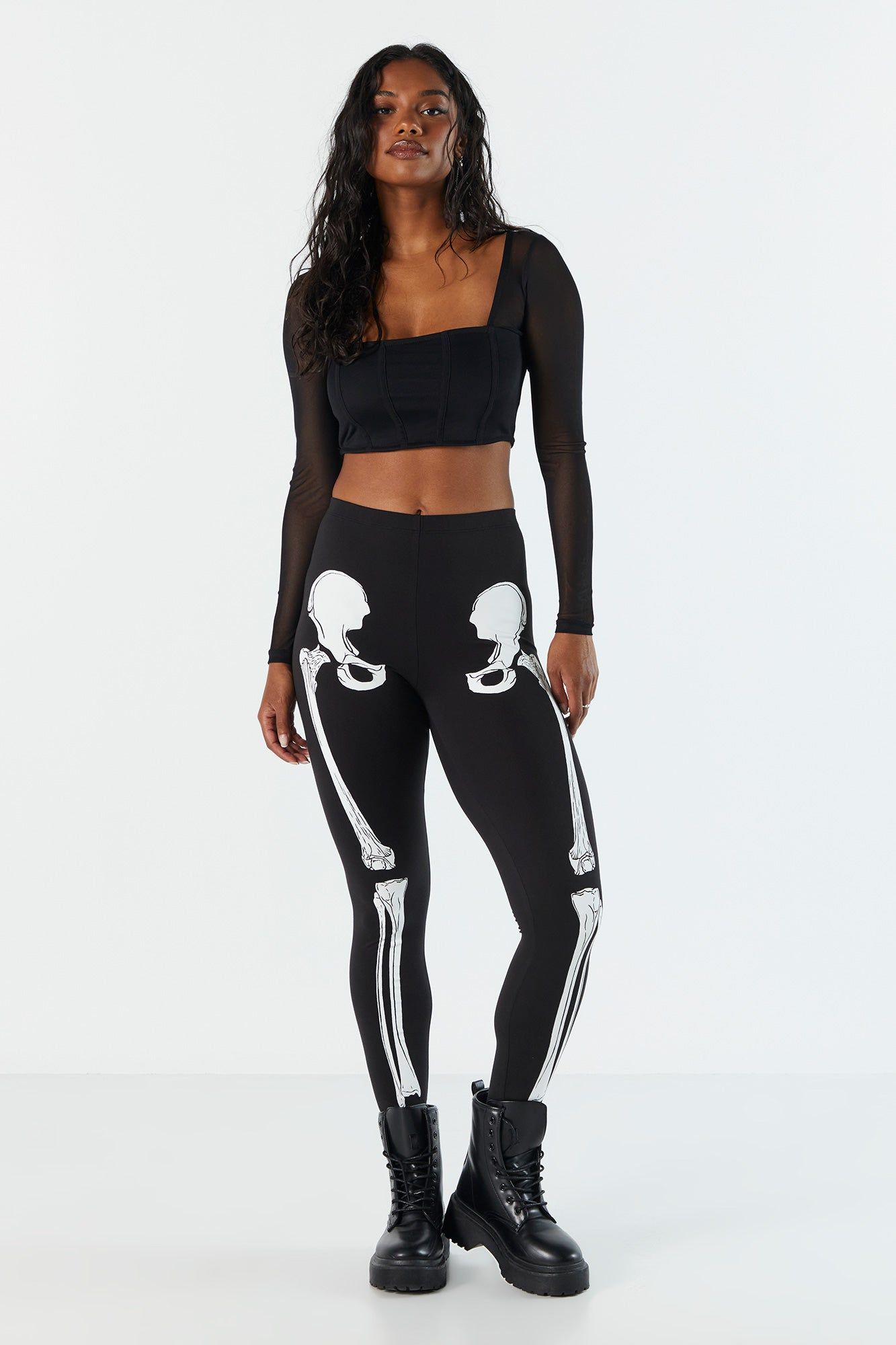 Skeleton Halloween Legging sold by Charlotte Russe product image thumbnail 3