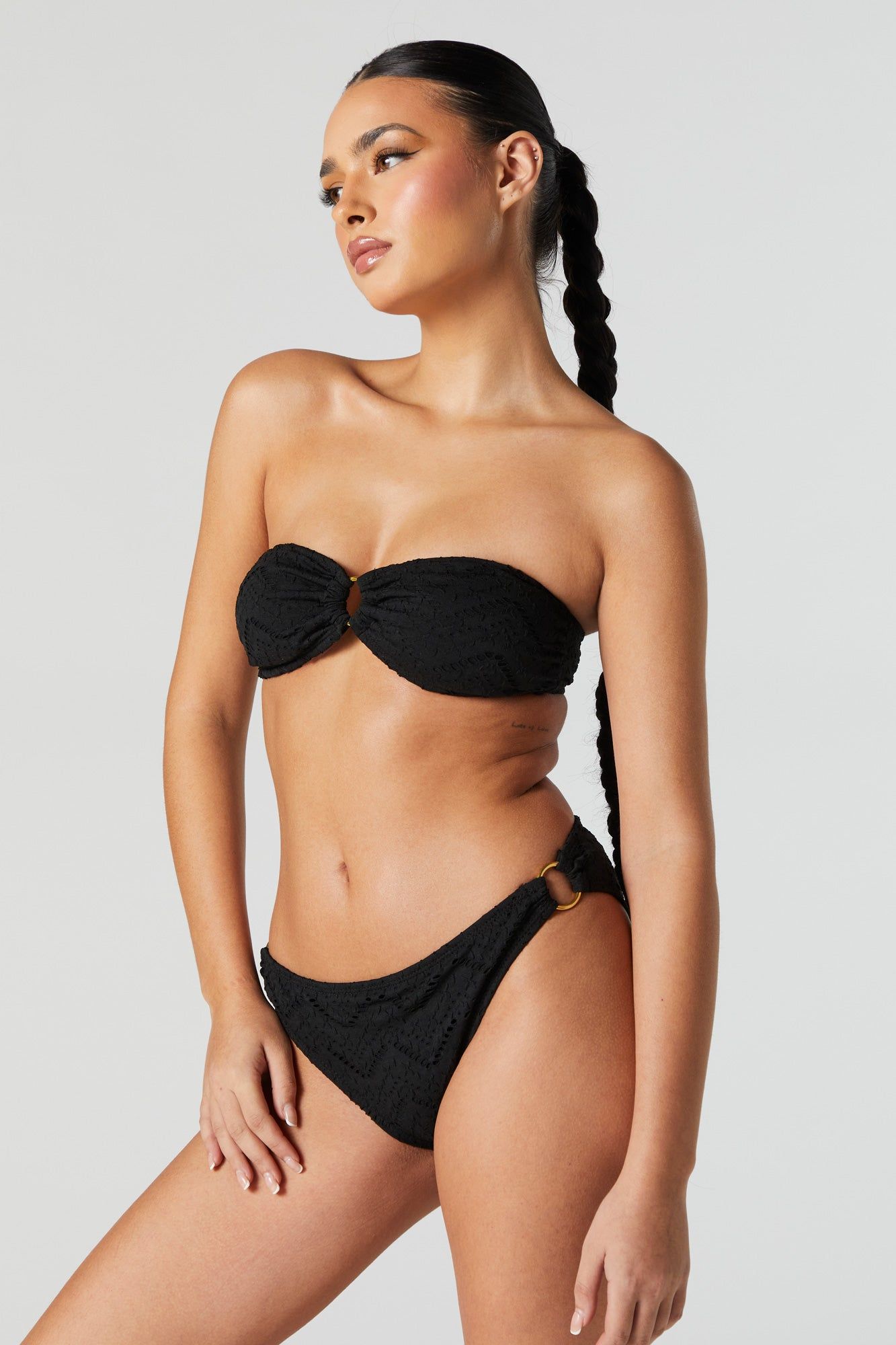 Eyelet Bandeau Bikini Top sold by Charlotte Russe product image thumbnail 3