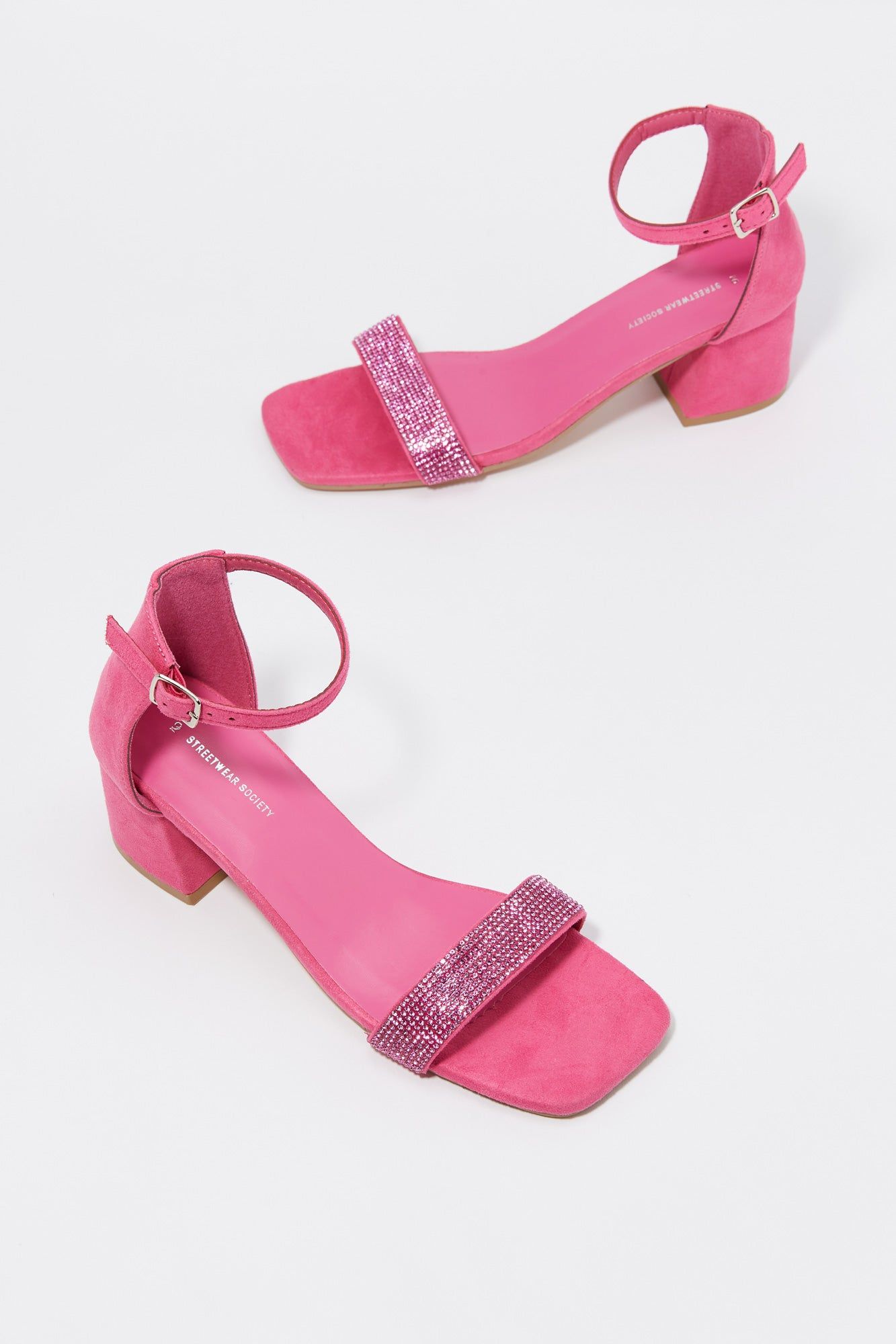 Rhinestone Ankle Band Medium Heel sold by Charlotte Russe product image thumbnail 5