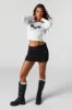 Butterfly Graphic Cropped Sleeve Top sold by Charlotte Russe