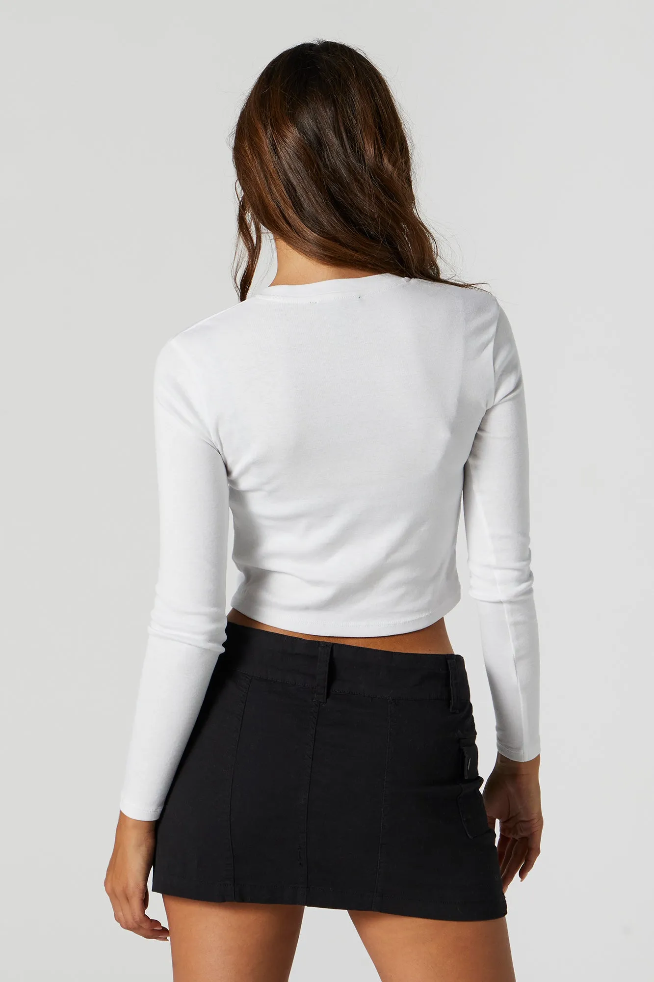 Butterfly Graphic Cropped Sleeve Top sold by Charlotte Russe product image thumbnail 4