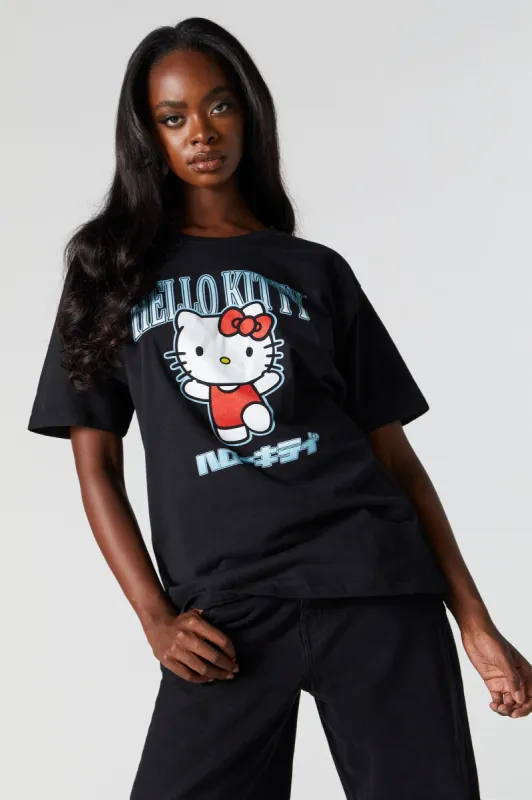 Hello Kitty Graphic Boyfriend T-Shirt sold by Charlotte Russe