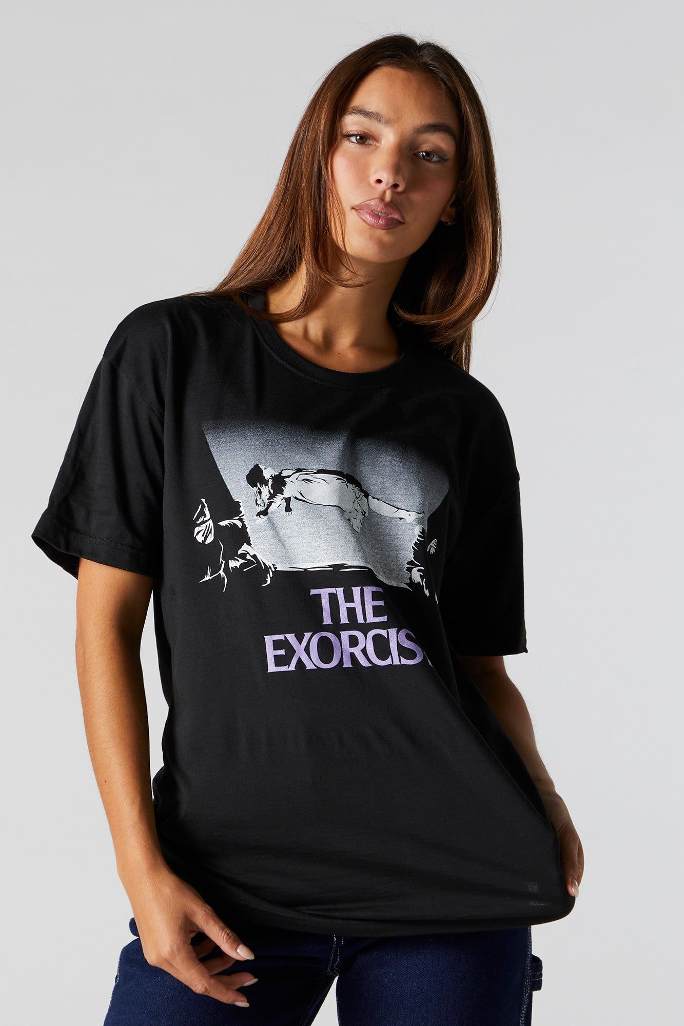 The Exorcist Graphic Boyfriend T-Shirt sold by Charlotte Russe