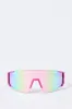 Soft Touch Tinted Shield Sunglasses sold by Charlotte Russe