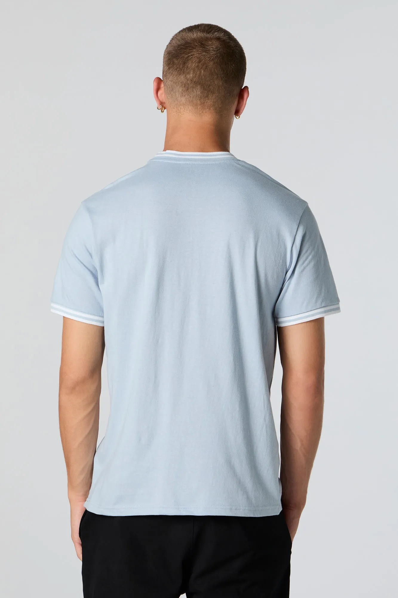 Blessed Embroidered Contrast Trim T-Shirt sold by Charlotte Russe product image thumbnail 2