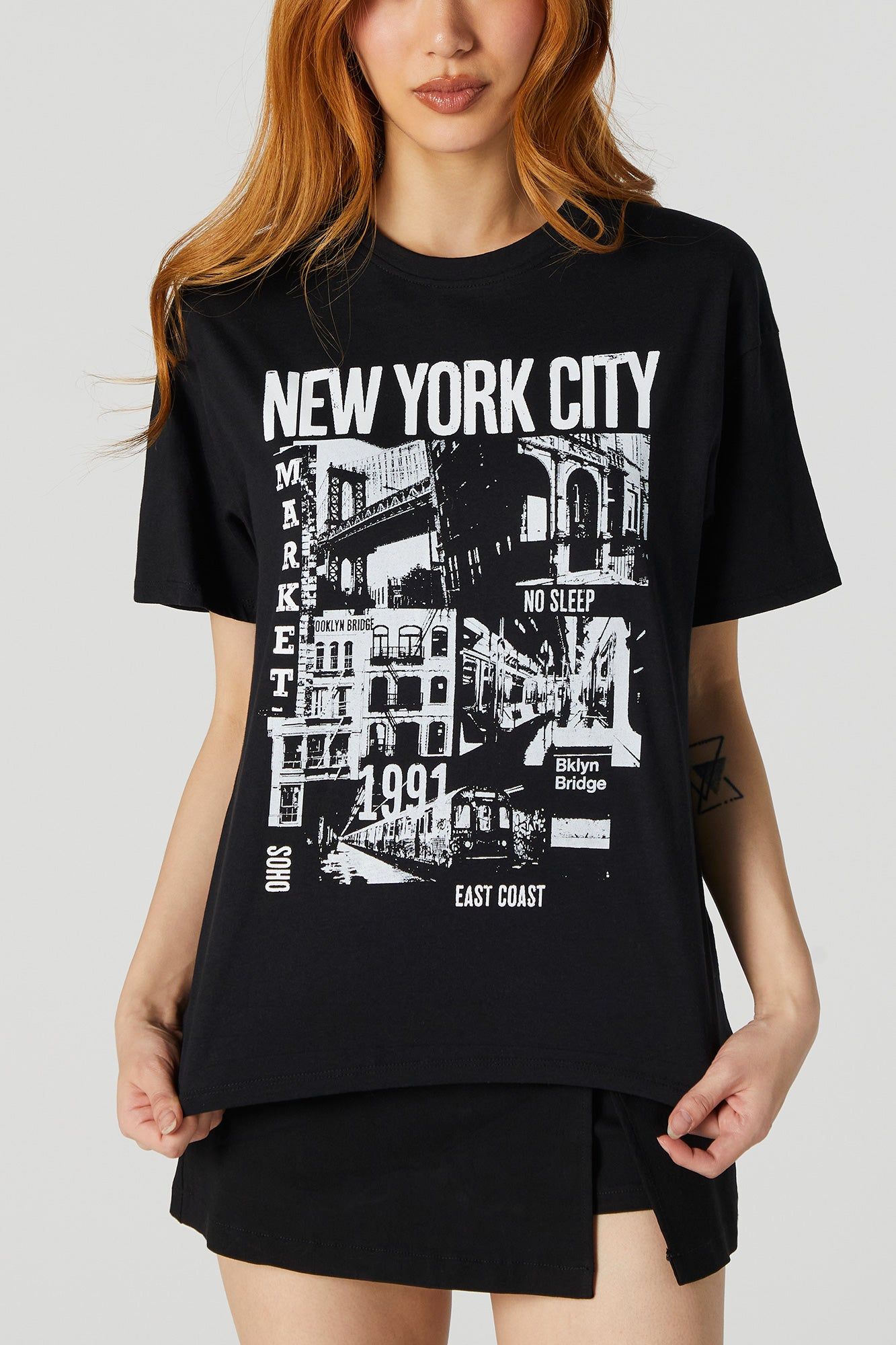 New York City Graphic Boyfriend T-Shirt sold by Charlotte Russe