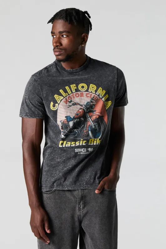 Cali Motor Club Graphic Washed T-Shirt sold by Charlotte Russe