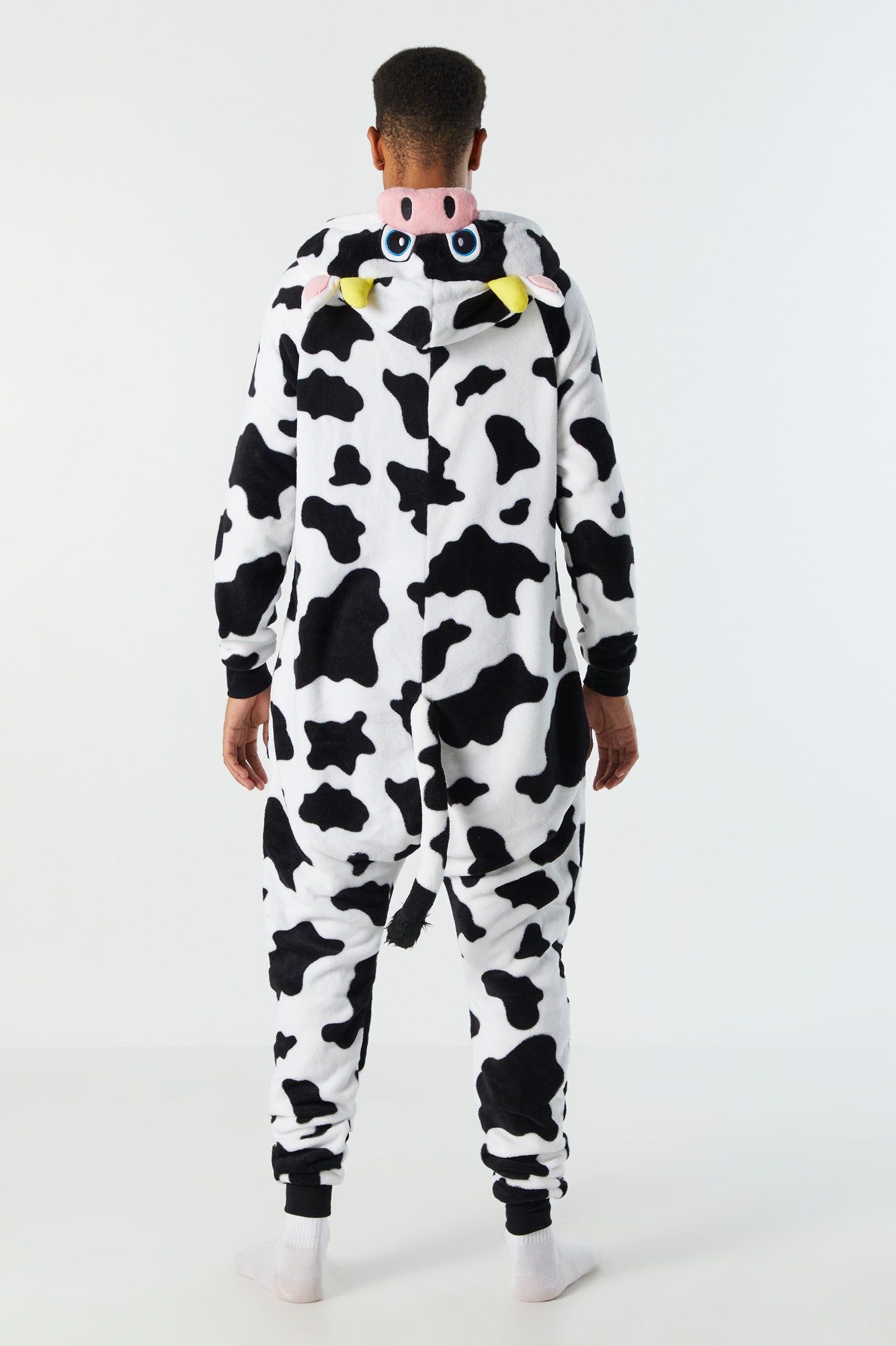 3D Cow Hood Plush Onesie sold by Charlotte Russe product image thumbnail 3