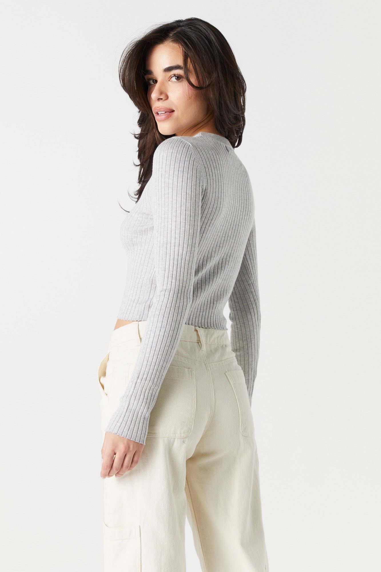 Long Sleeve Skimmer Sweater sold by Charlotte Russe product image thumbnail 5