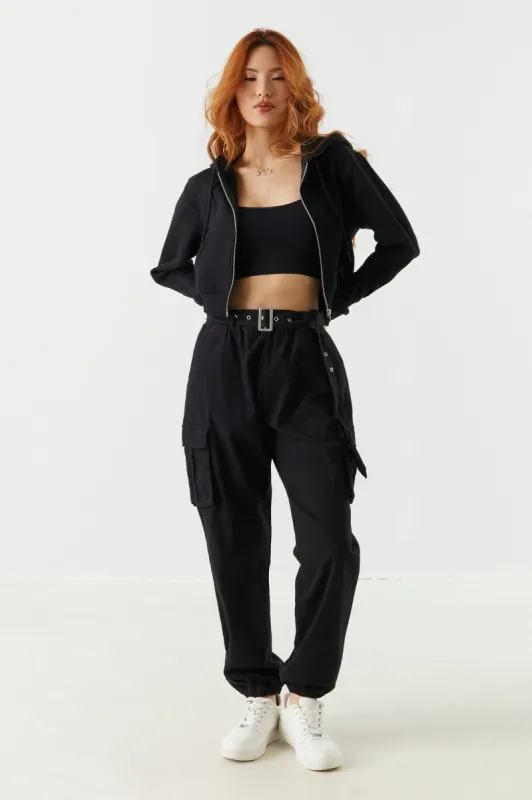 Belted Twill Cargo Pant sold by Charlotte Russe