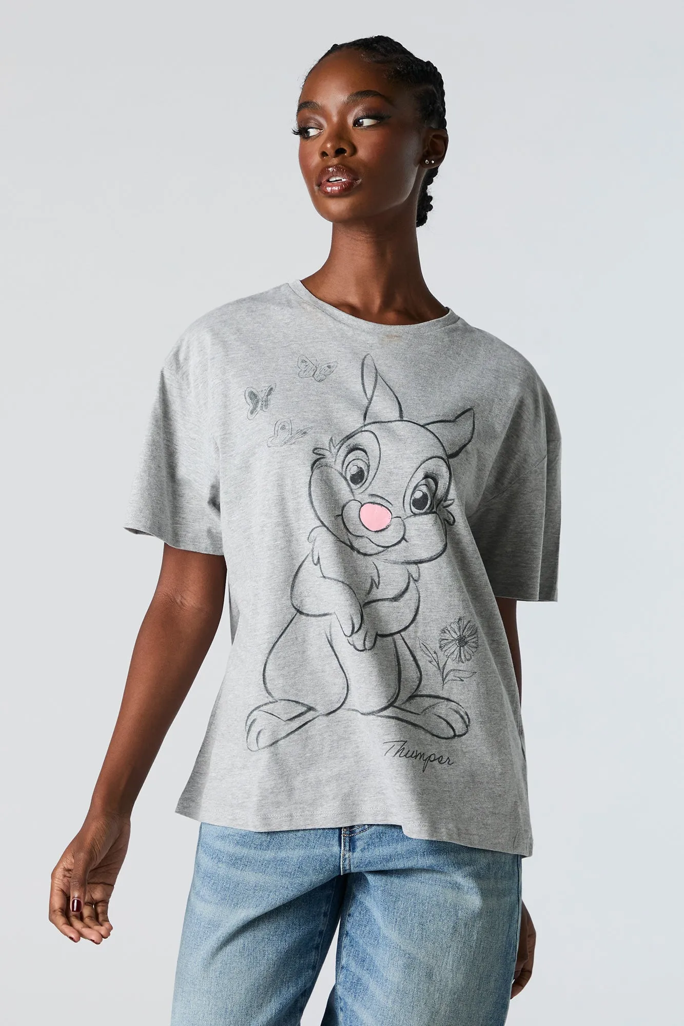 Thumper Graphic Boyfriend T-Shirt sold by Charlotte Russe