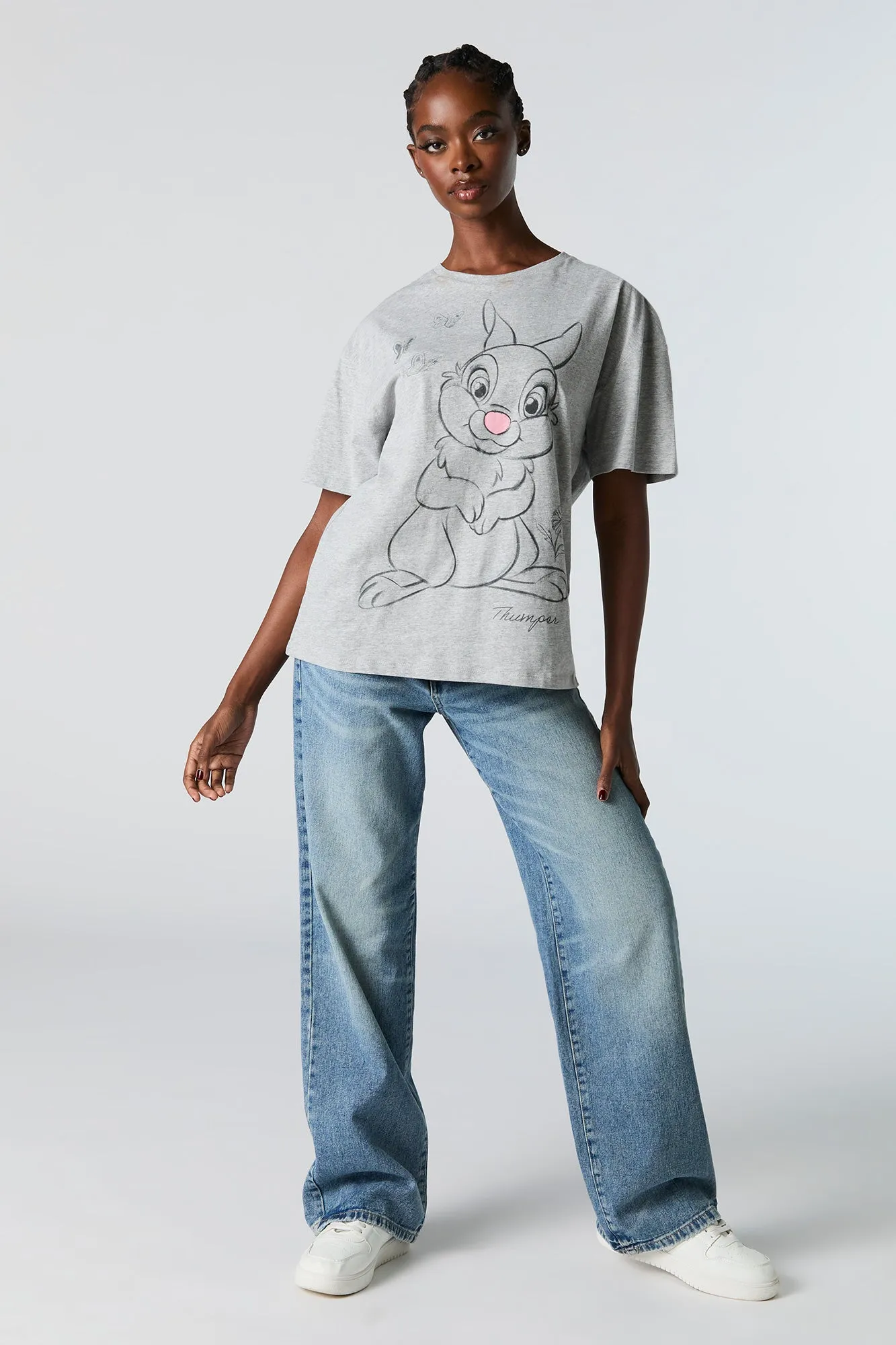 Thumper Graphic Boyfriend T-Shirt sold by Charlotte Russe product image thumbnail 2
