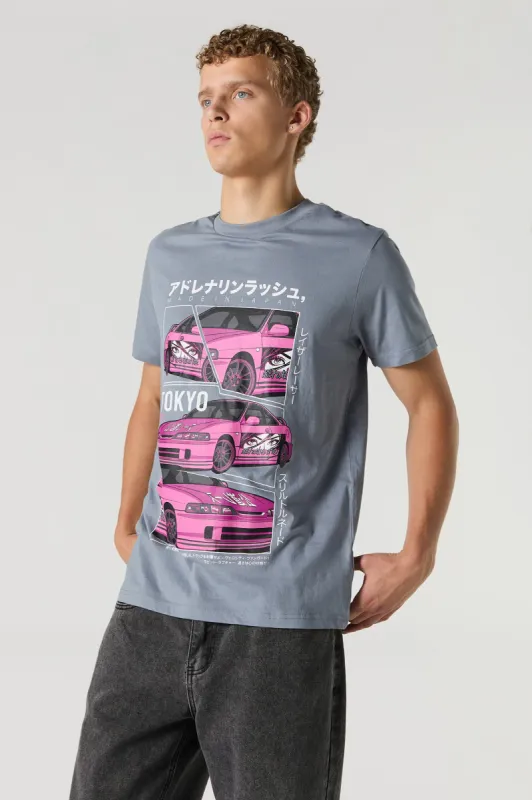 Tokyo Car Graphic T-Shirt sold by Charlotte Russe
