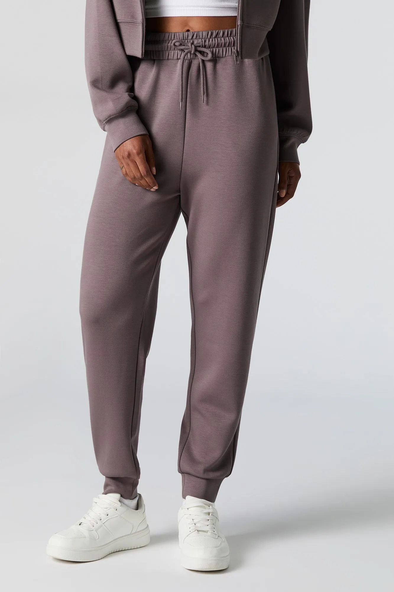 Active Solid Fleece Jogger sold by Charlotte Russe product image thumbnail 2