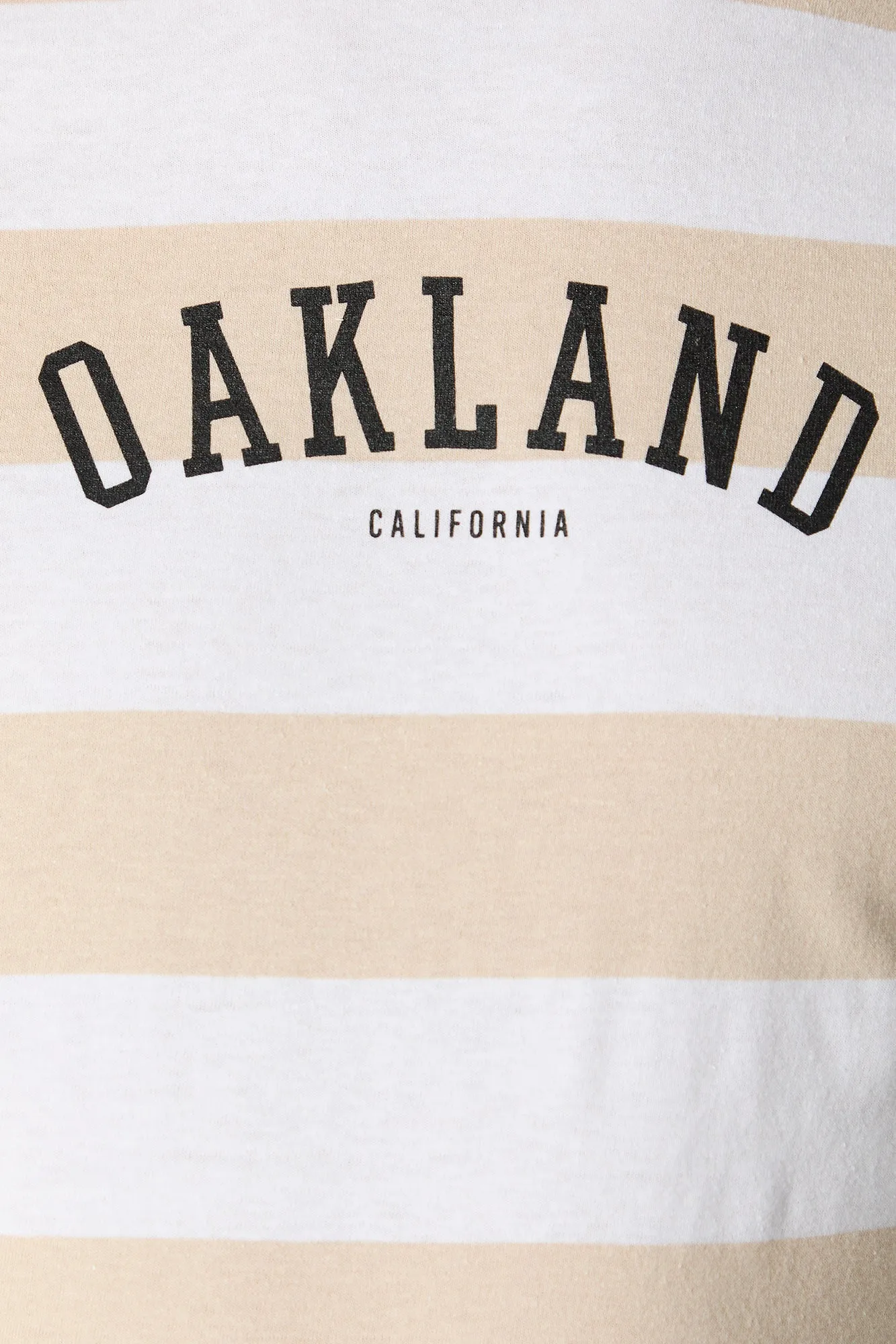 Oakland Graphic Striped -Shirt sold by Charlotte Russe product image thumbnail 4