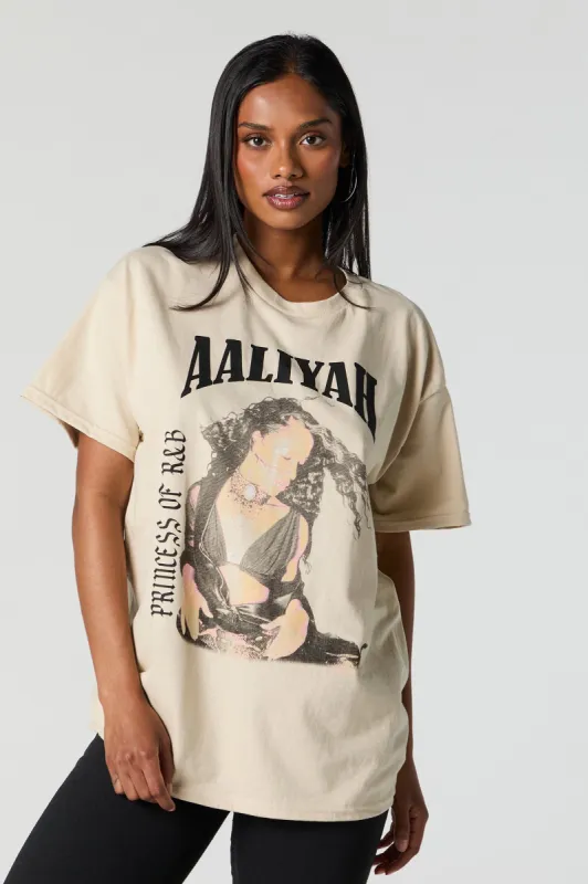 Aaliyah Graphic Boyfriend T-Shirt sold by Charlotte Russe