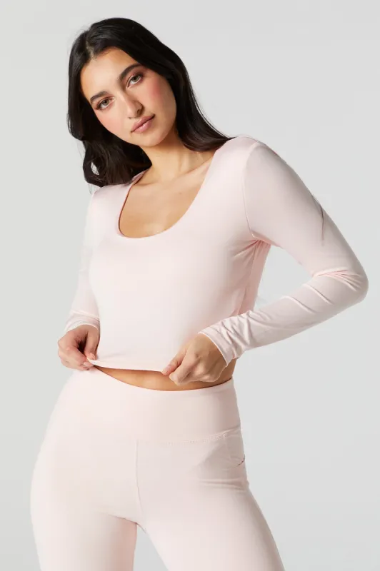 Active Padded Long Sleeve Top sold by Charlotte Russe