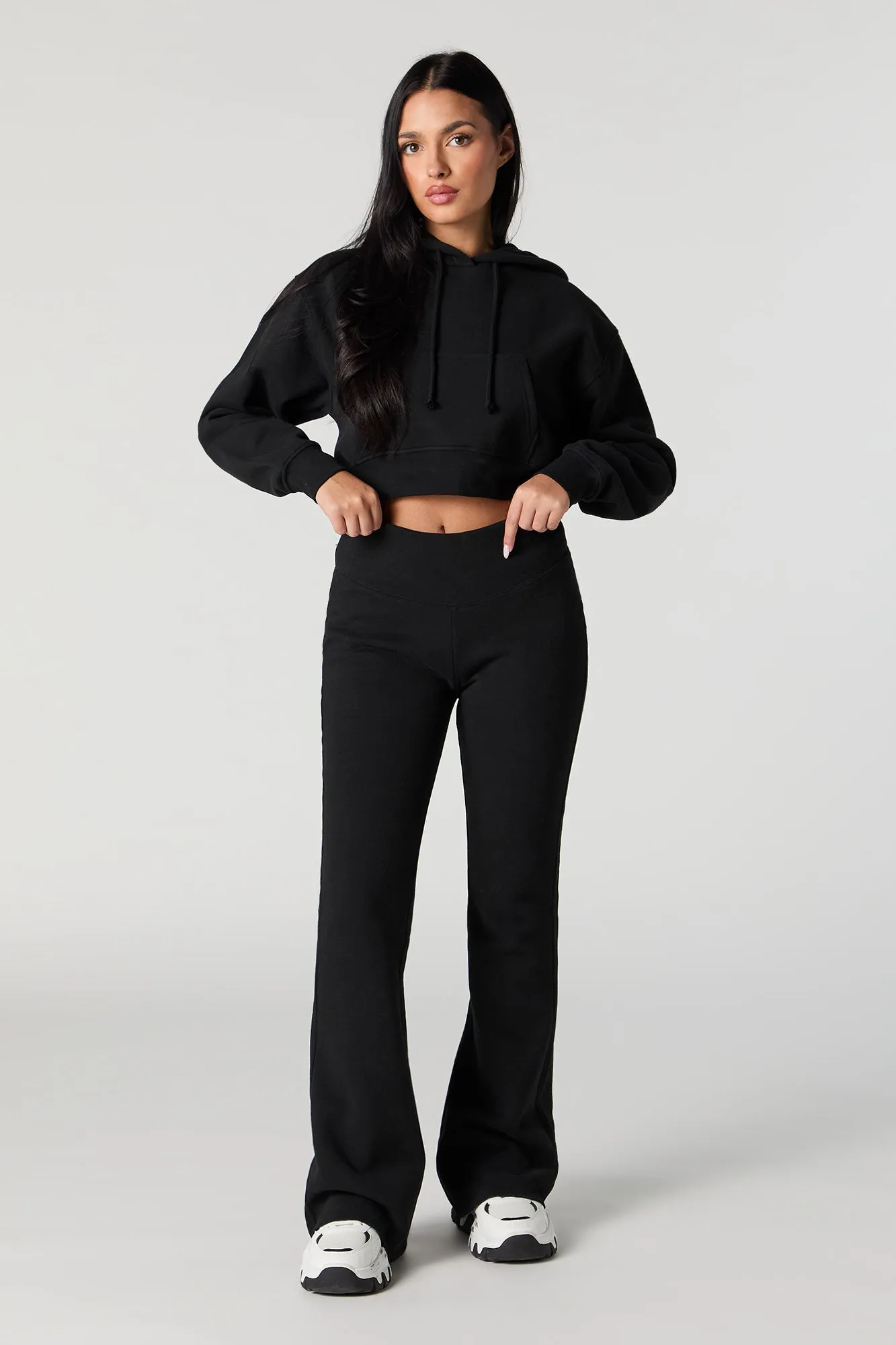 Soft Fleece Flare Sweatpant sold by Charlotte Russe product image thumbnail 4