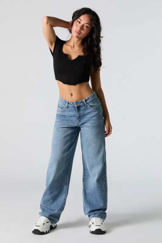 Low Rise Baggy Jean sold by Charlotte Russe