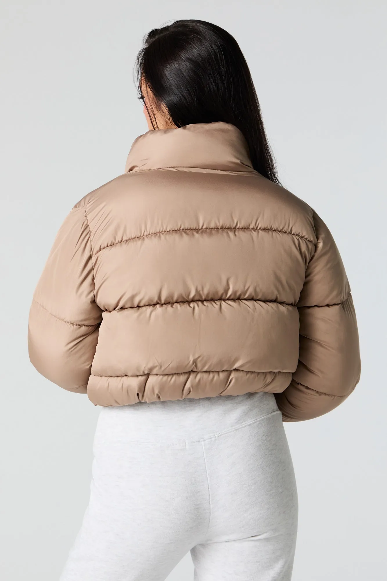 Cropped Puffer Jacket sold by Charlotte Russe product image thumbnail 2