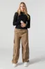 Seamless Ribbed Mock Neck Long Sleeve Top sold by Charlotte Russe