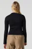 Seamless Ribbed Mock Neck Long Sleeve Top sold by Charlotte Russe