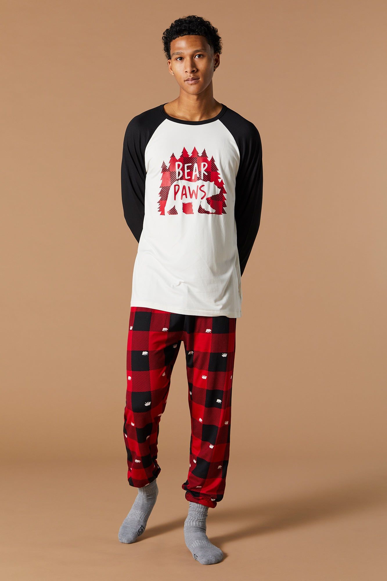 Matching the Family Bear 2 Piece Pajama Set sold by Charlotte Russe product image thumbnail 3